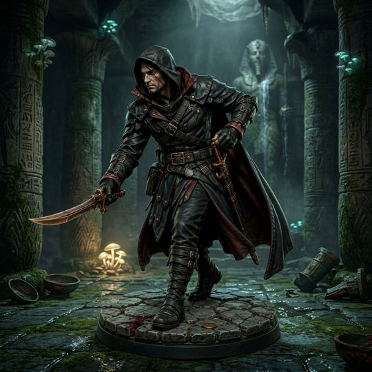 Ironblood Assassin-Detailed Sculpt Miniature for RPG, Display & Collection