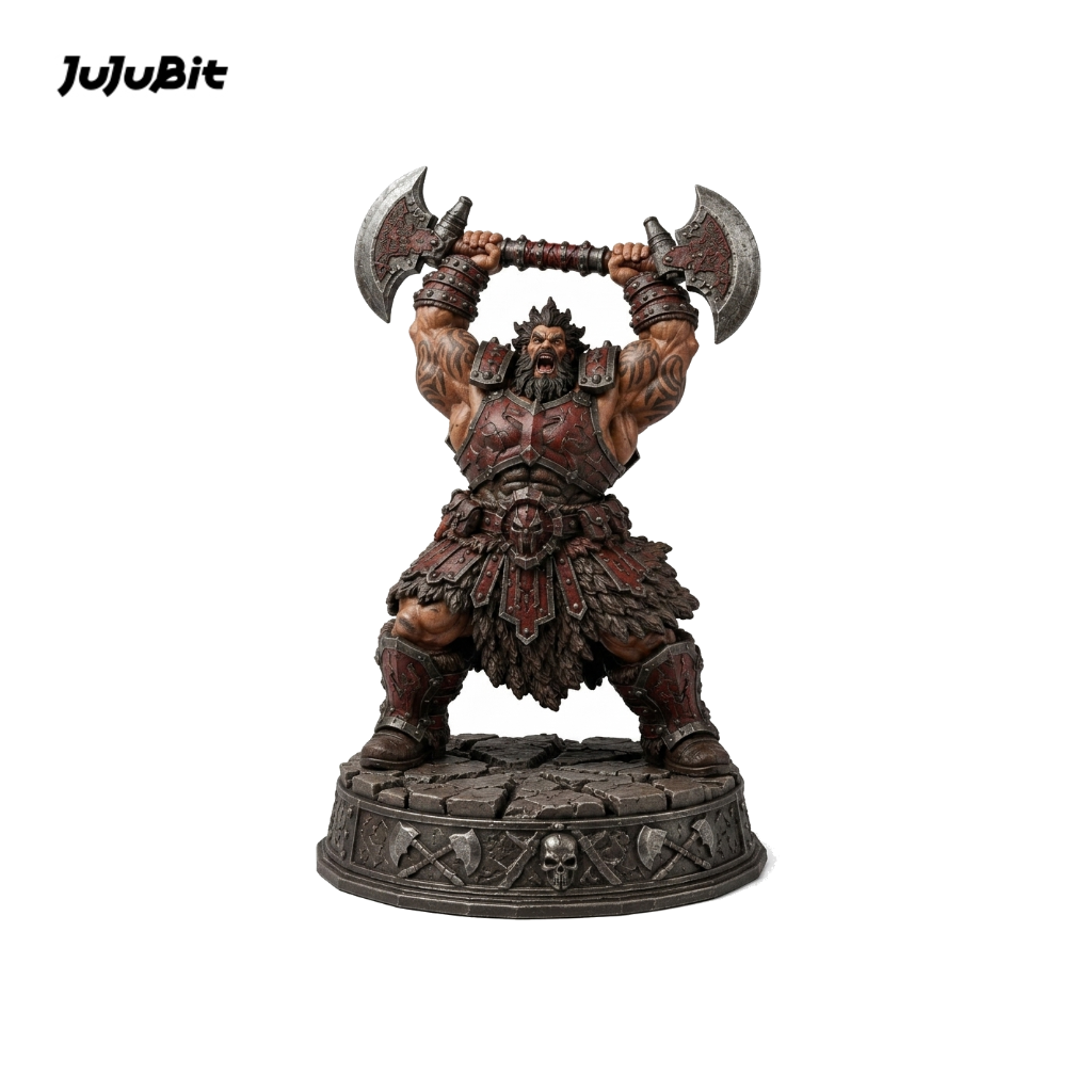 Ironblood Berserker-Detailed Sculpt Miniature for RPG, Display & Collection