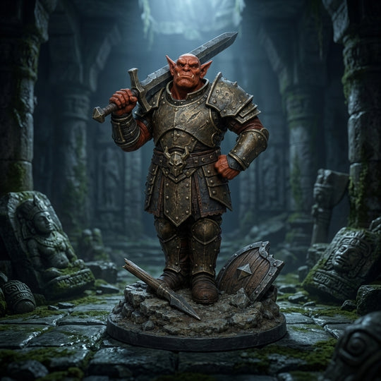 Ironclaw Hobgoblin Warlord-Detailed Sculpt Miniature for RPG, Display &amp; Collection