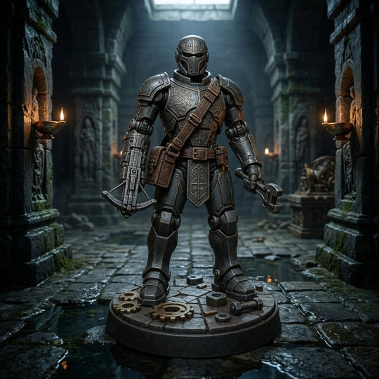 Irongate Warforged Artificer-Detailed Sculpt Miniature for RPG, Display & Collection
