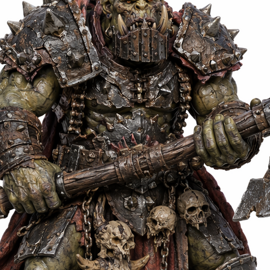 Ironjaw Orc Warlord-Detailed Sculpt Miniature for RPG, Display & Collection