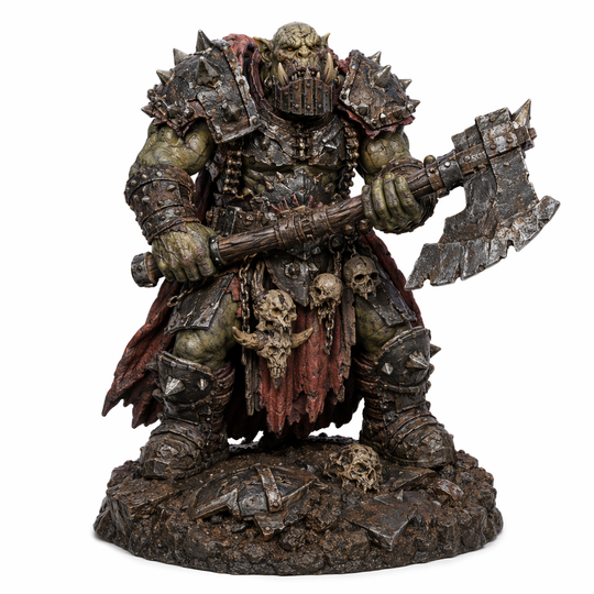 Ironjaw Orc Warlord-Detailed Sculpt Miniature for RPG, Display & Collection