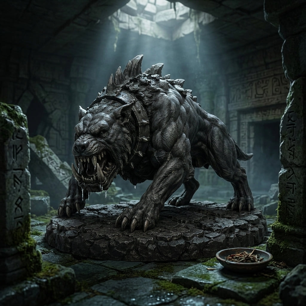 Ironmaw Hellhound Alpha-Detailed Sculpt Miniature for RPG, Display & Collection