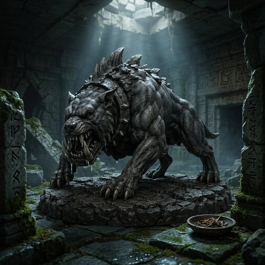 Ironmaw Hellhound Alpha-Detailed Sculpt Miniature for RPG, Display & Collection