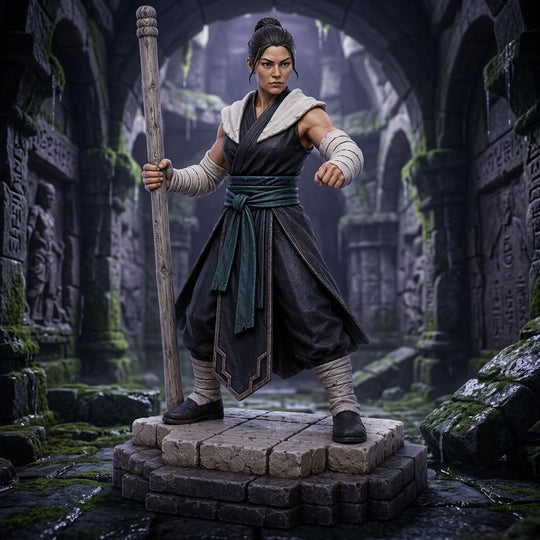 Ironvow Monk-Detailed Sculpt Miniature for RPG, Display & Collection