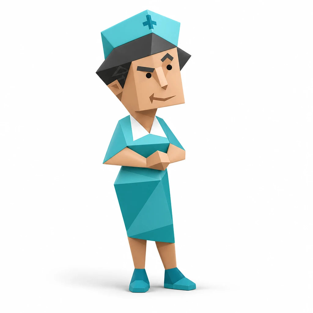 ISFJ personality art toy - The Defender low poly 3D collectible figurine