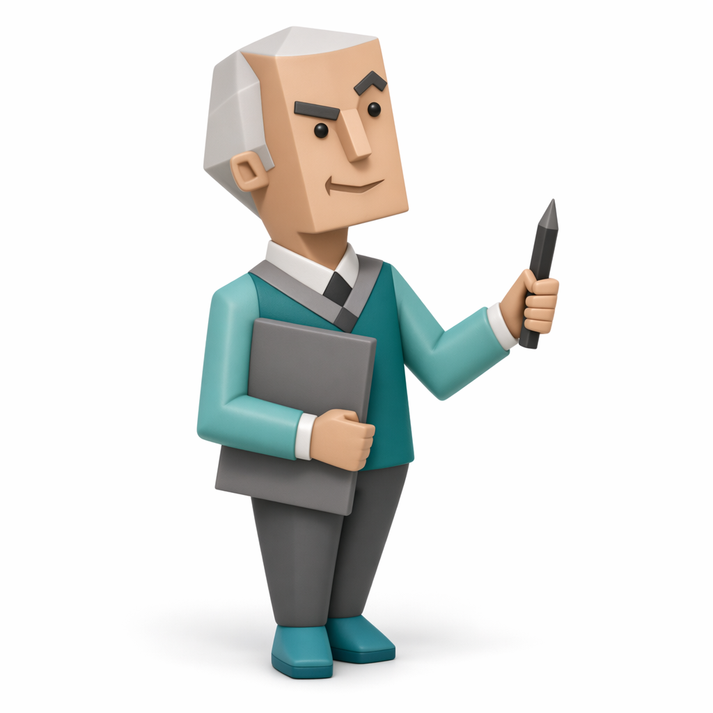 ISTJ personality art toy - The Logistician low poly 3D collectible figurine