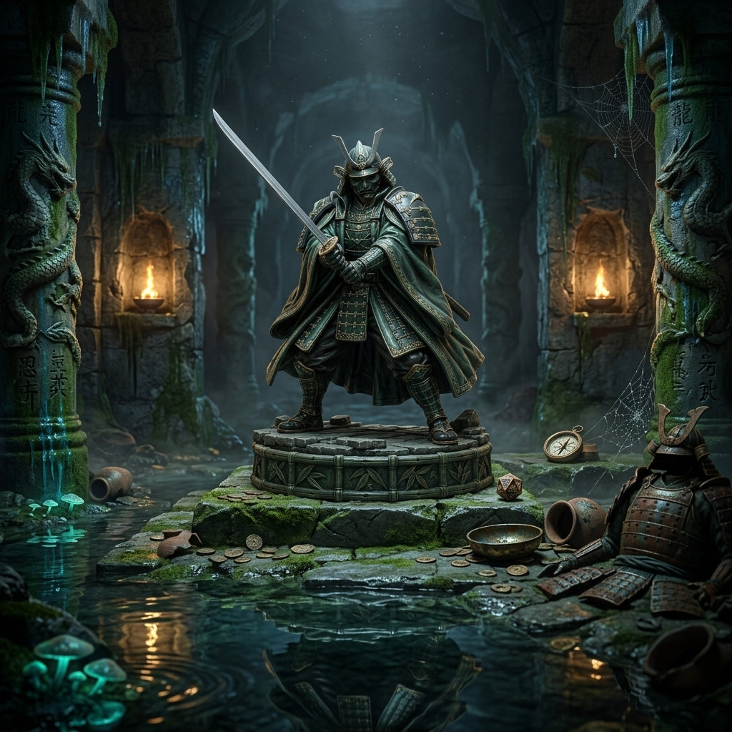 Jadeclaw Ronin-Detailed Sculpt Miniature for RPG, Display & Collection