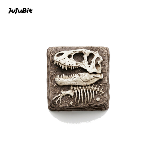 JuJuBit Custom Artisan Keycap for Mechanical Keyboards Fossil