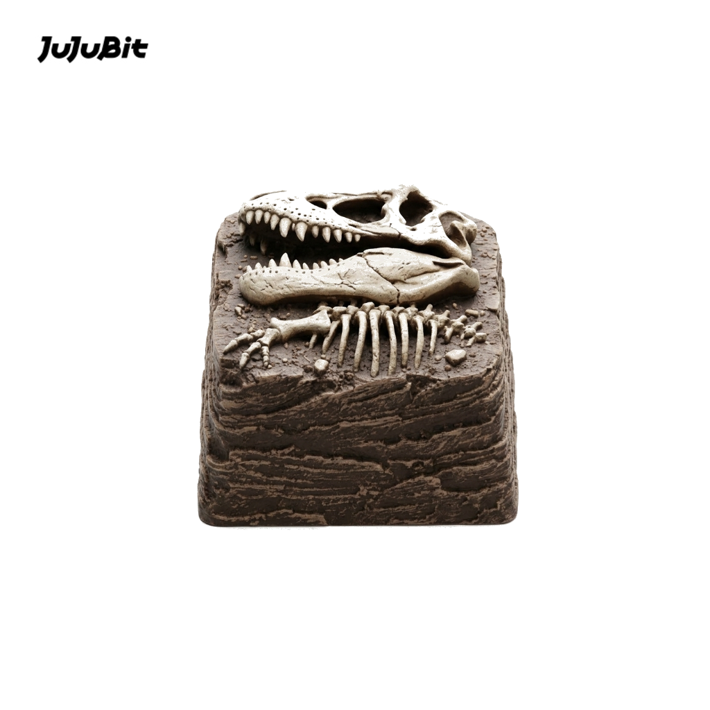 JuJuBit Custom Artisan Keycap for Mechanical Keyboards Fossil