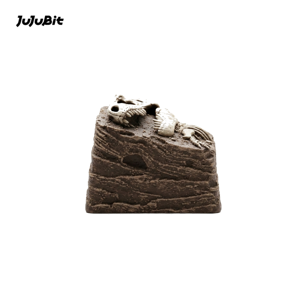 JuJuBit Custom Artisan Keycap for Mechanical Keyboards Fossil