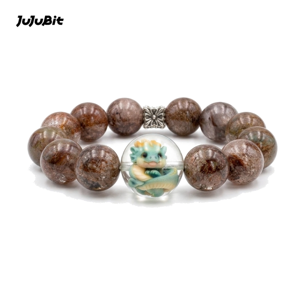 JuJuBit Lavender Dream Bracelet – Amethyst × Rose Quartz × Clear Quartz for Calm Heart & Soft Clarity
