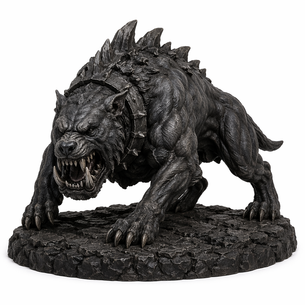 Ironmaw Hellhound Alpha-Detailed Sculpt Miniature for RPG, Display & Collection