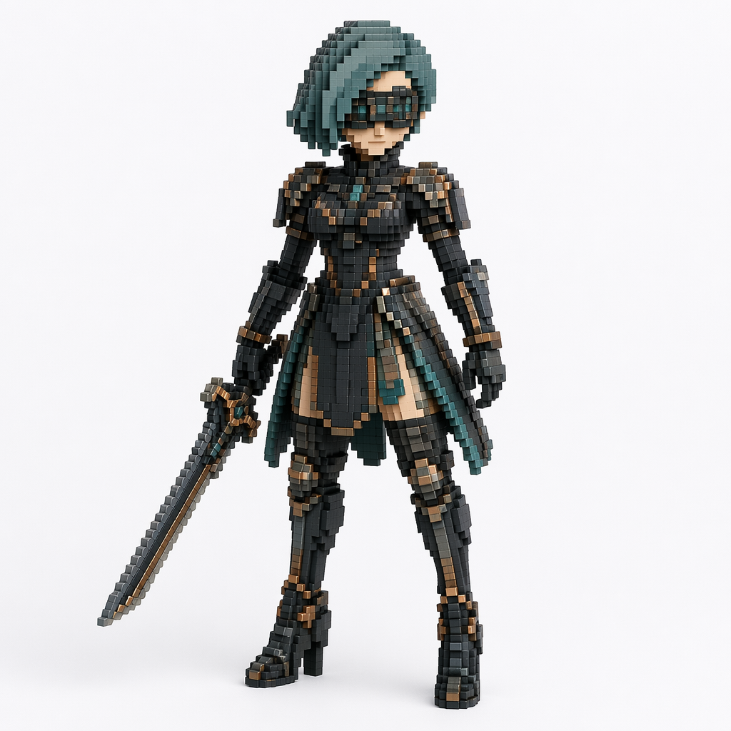 Pixel Style - Teal Sentinel