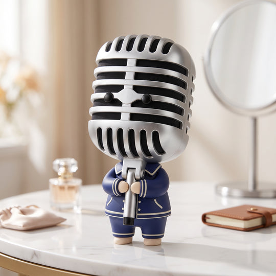 Mic Drop Diva - Helmet Babies Art Toy Figurine