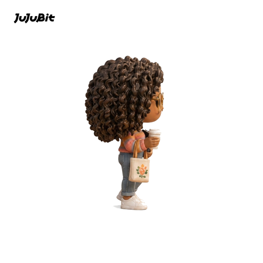 Book Lover Figure - Mini Pop Funko-style collectible figurine - JuJuBit