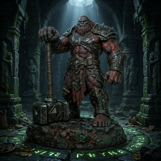 Moltenhide Fire Giant-Detailed Sculpt Miniature for RPG, Display & Collection