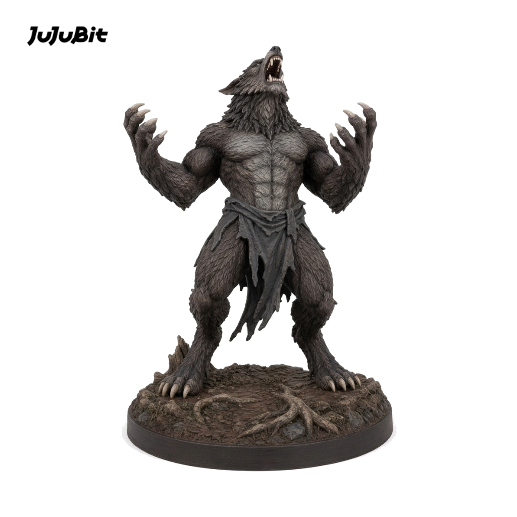 Moonrend Werewolf-Detailed Sculpt Miniature for RPG, Display & Collection