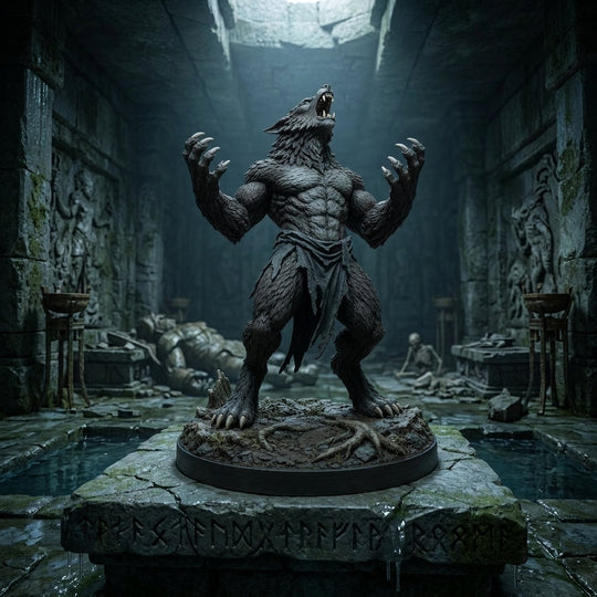 Moonrend Werewolf-Detailed Sculpt Miniature for RPG, Display & Collection