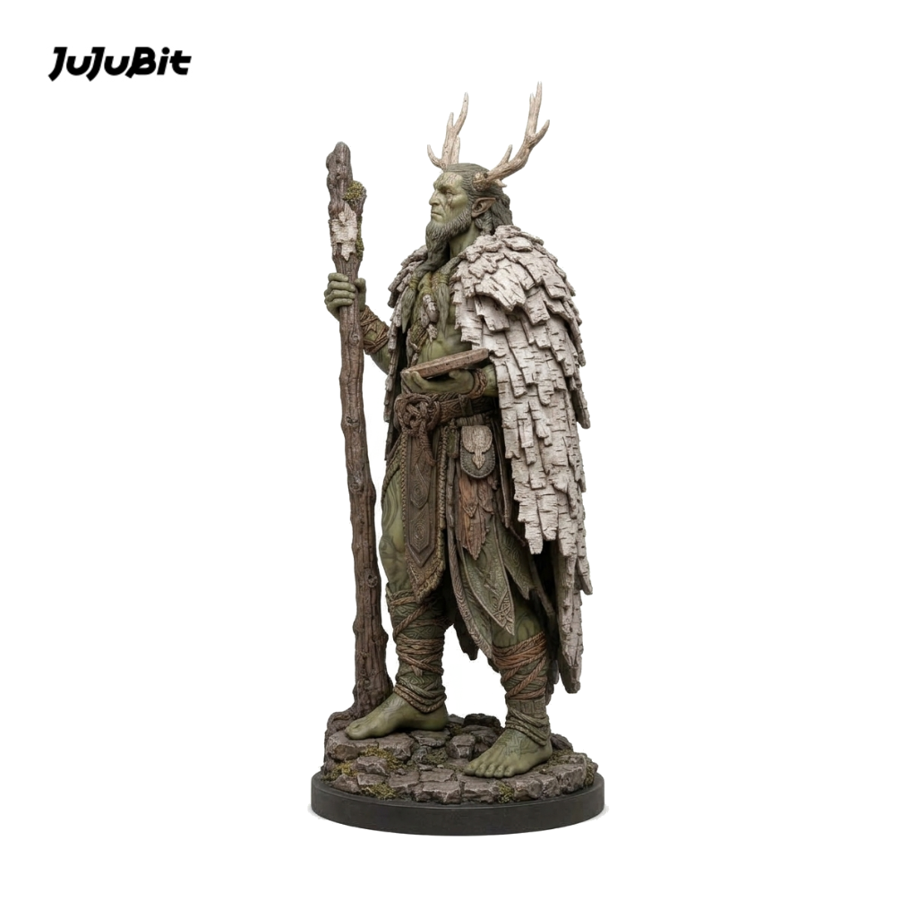 Moonsong Firbolg Druid-Detailed Sculpt Miniature for RPG, Display &amp; Collection