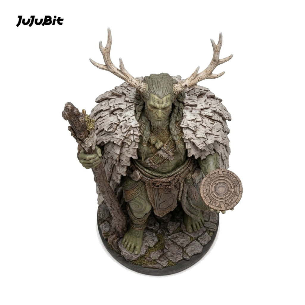 Moonsong Firbolg Druid-Detailed Sculpt Miniature for RPG, Display &amp; Collection