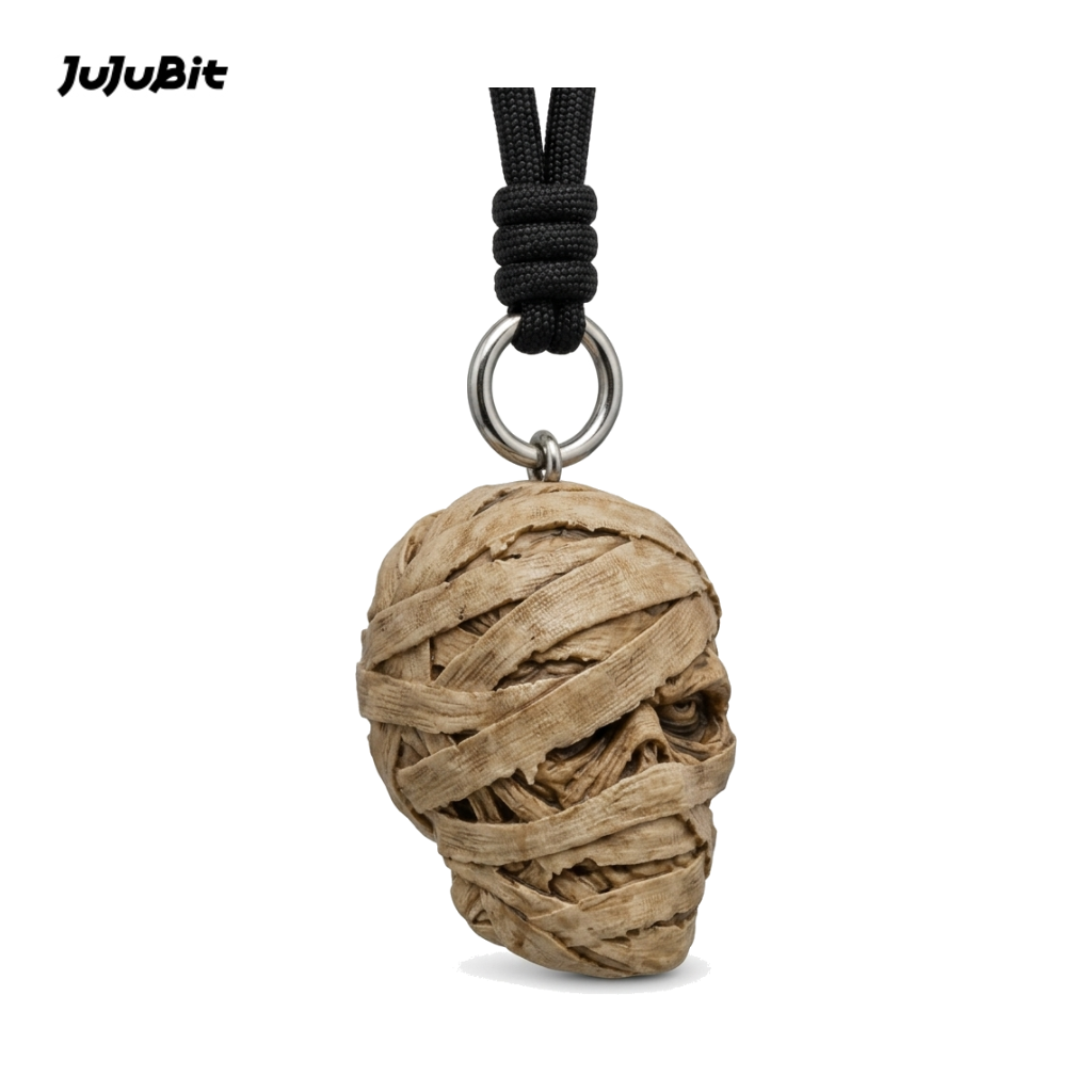 Mummy Skull Keychain