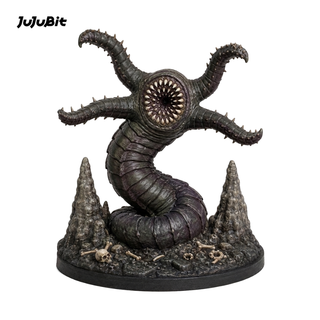 Nightmaw Grick-Detailed Sculpt Miniature for RPG, Display &amp; Collection