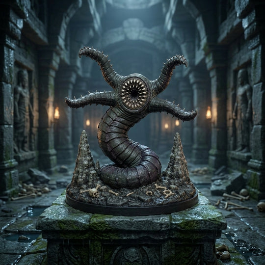 Nightmaw Grick-Detailed Sculpt Miniature for RPG, Display &amp; Collection