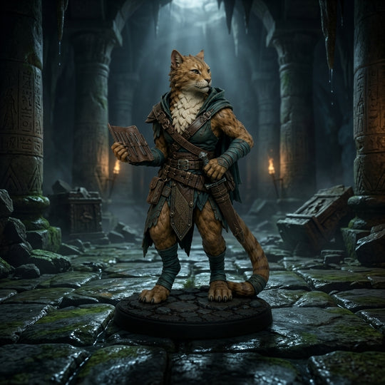 Nightpaw Tabaxi Rogue-Detailed Sculpt Miniature for RPG, Display & Collection