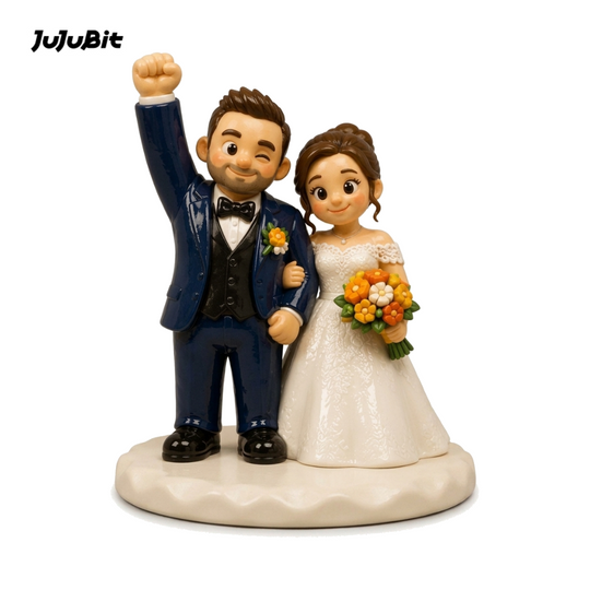 Ringholder Figurine - Oddball Wedding Couple