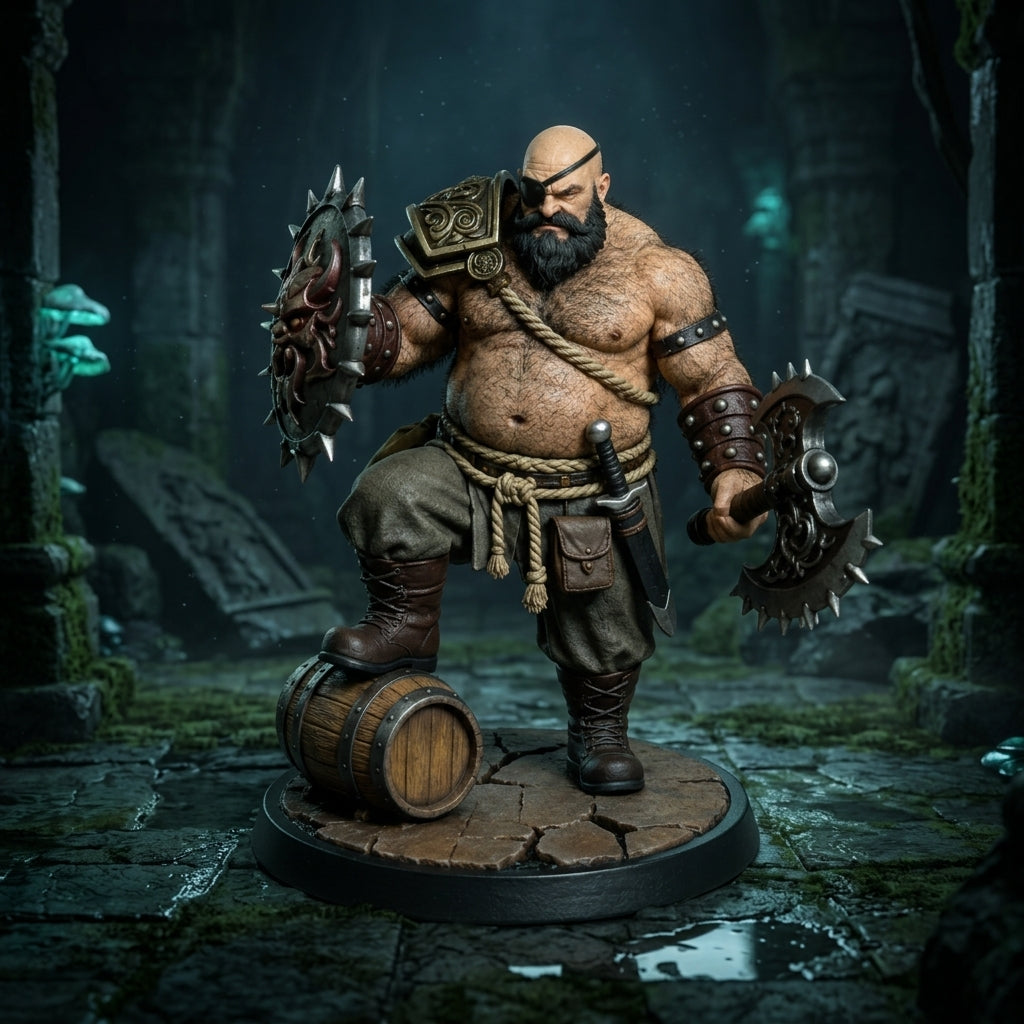 One-Eyed Brute-Detailed Sculpt Miniature for RPG, Display & Collection