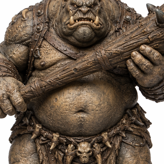 Direhorn Ogre Brute-Detailed Sculpt Miniature for RPG, Display & Collection