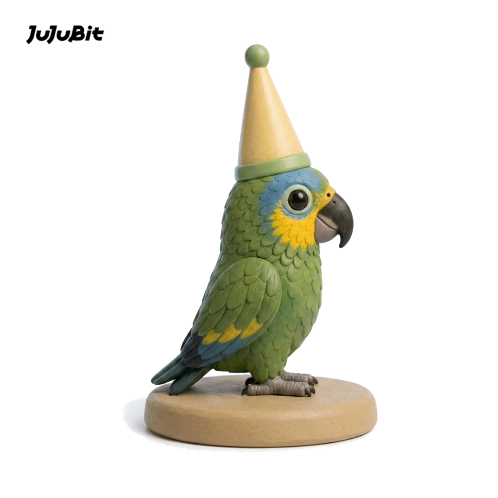 Ringholder Figurine - Party Parrot