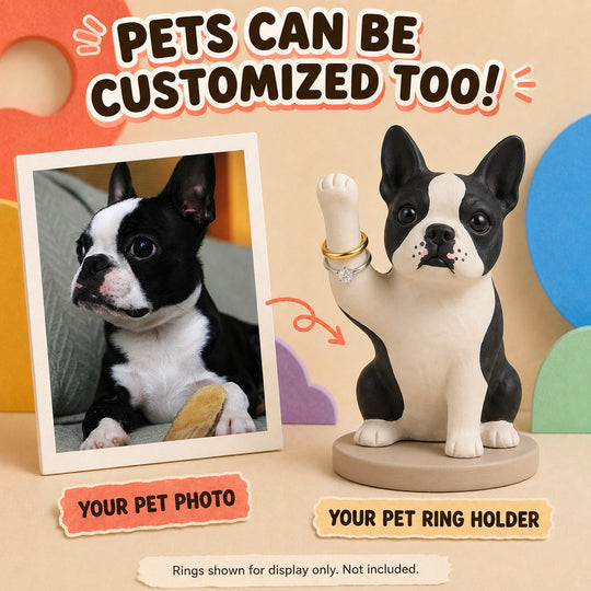 Personalized Oddball Ring Holder | Transform Your Photo into a Unique 3D Figurine
