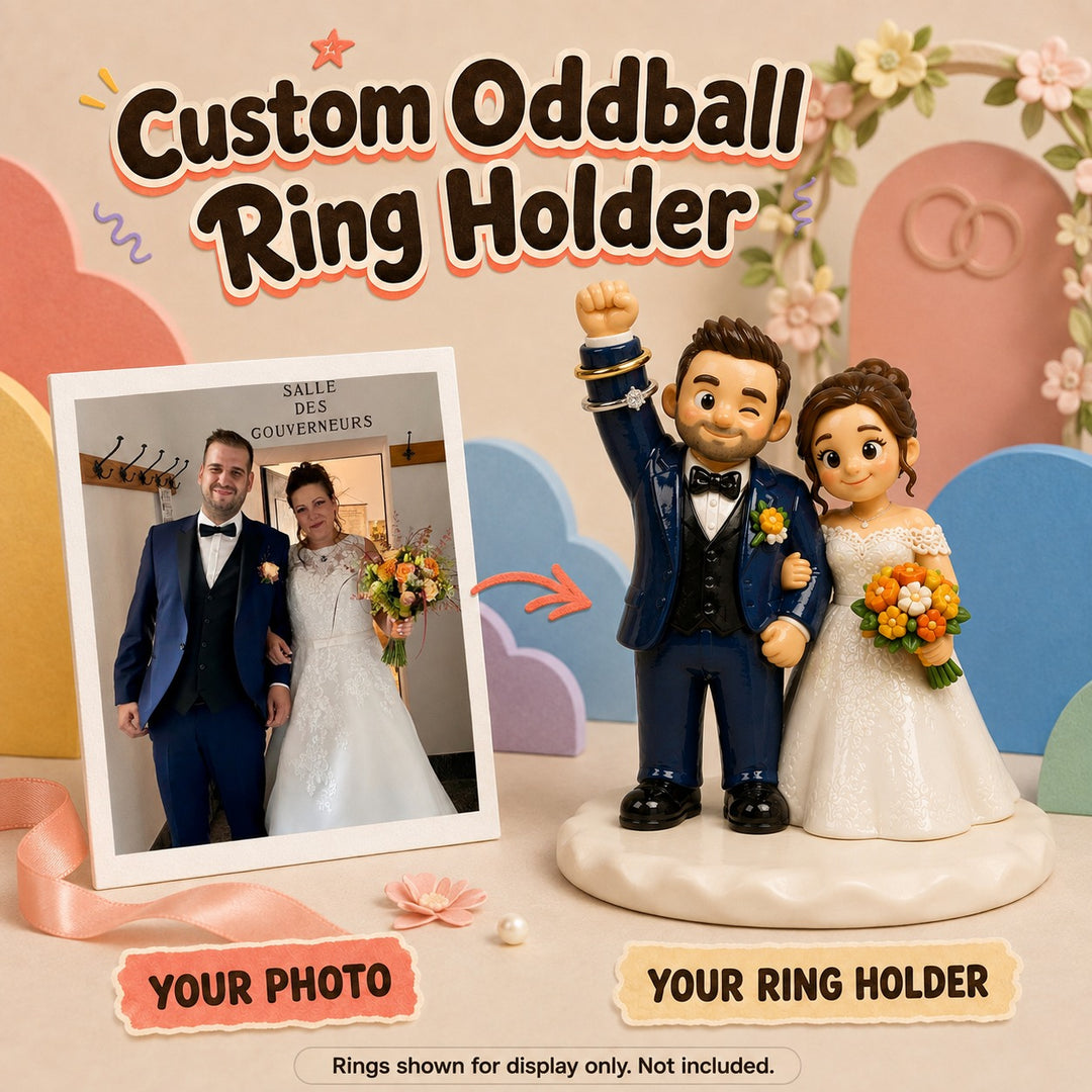 Personalized Oddball Ring Holder | Transform Your Photo into a Unique 3D Figurine