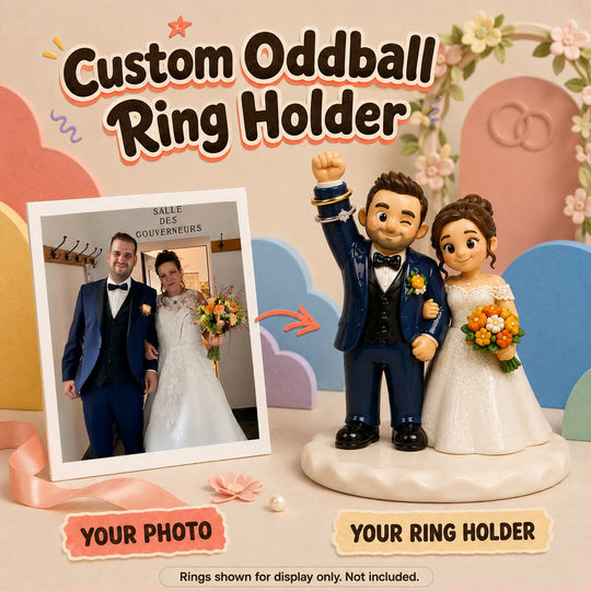 Personalized Oddball Ring Holder | Transform Your Photo into a Unique 3D Figurine