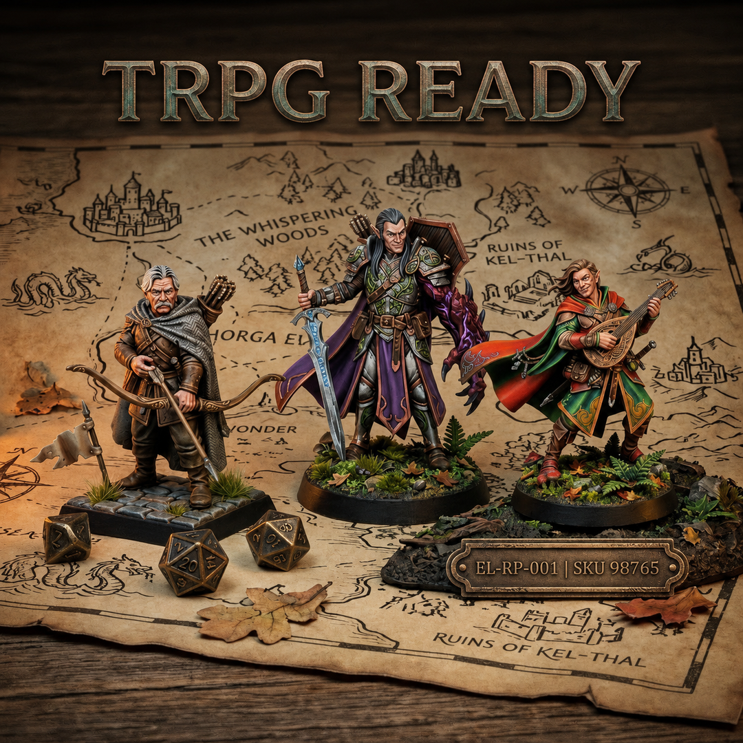 Personalized tabletop gaming miniature - custom RPG character sculpture