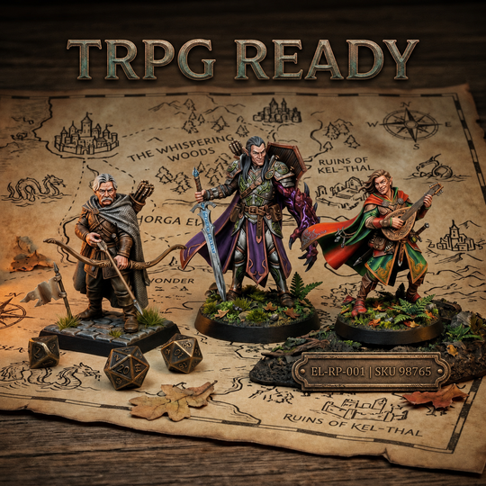 Personalized tabletop gaming miniature - custom RPG character sculpture