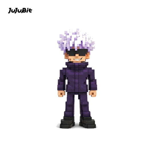 Pixel Style - Emerald Blade Warrior Block Figure