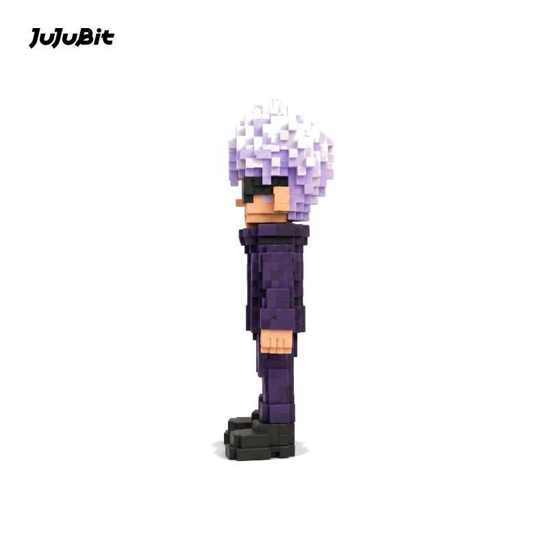 Pixel Style - Emerald Blade Warrior Block Figure