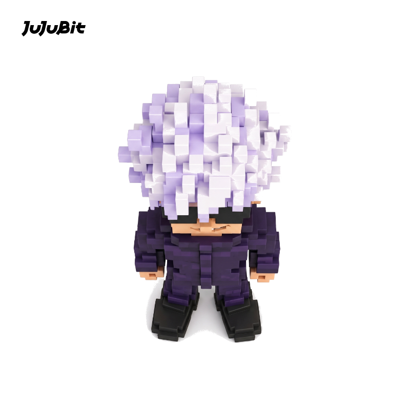 Pixel Style - Emerald Blade Warrior Block Figure