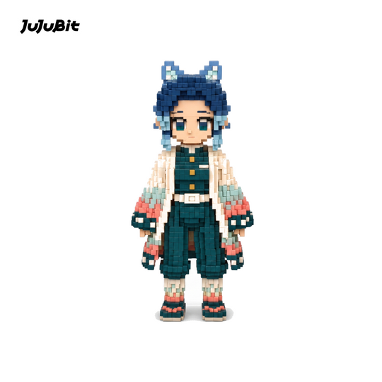Pixel Style - Mystic Butterfly Warrior Block Figure