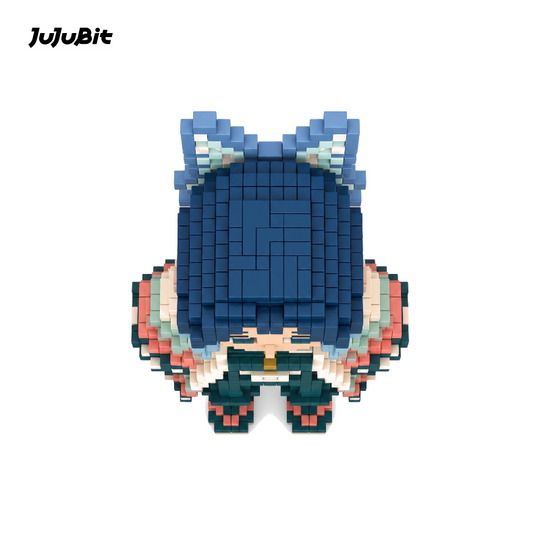 Pixel Style - Mystic Butterfly Warrior Block Figure