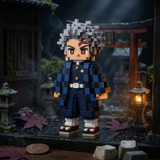 Pixel Style - Shadow Blade Warrior Block Figure