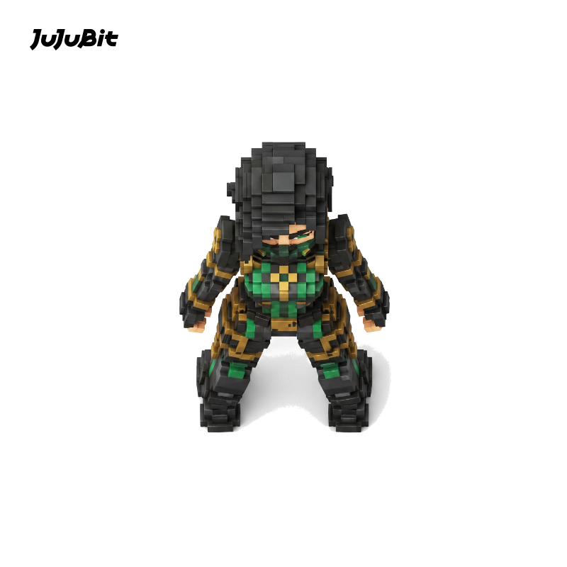 Pixel Style - Shadow Cyber Ninja Block Figure