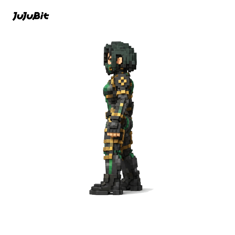 Pixel Style - Shadow Cyber Ninja Block Figure