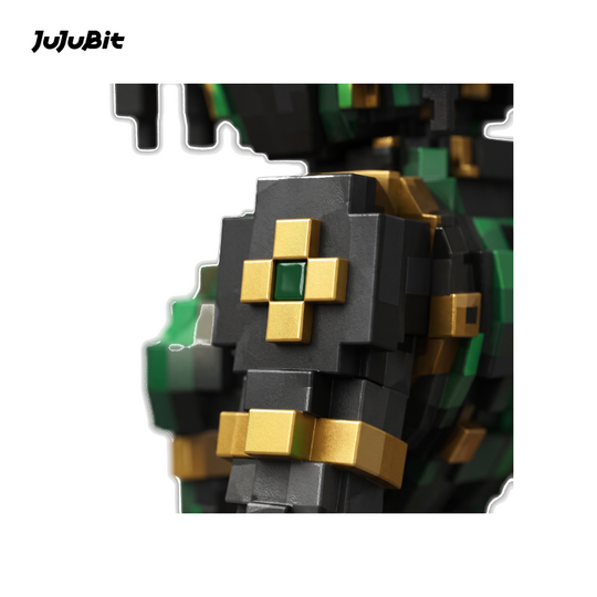 Pixel Style - Shadow Cyber Ninja Block Figure