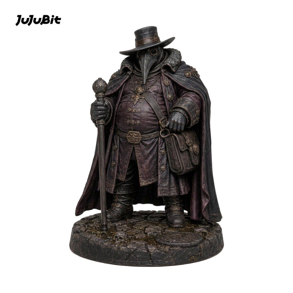 Plague Baron-Detailed Sculpt Miniature for RPG, Display & Collection
