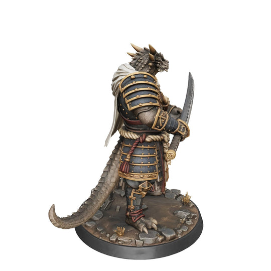 Dragonborn Ronin Guardian-Detailed Sculpt Miniature for RPG, Display & Collection