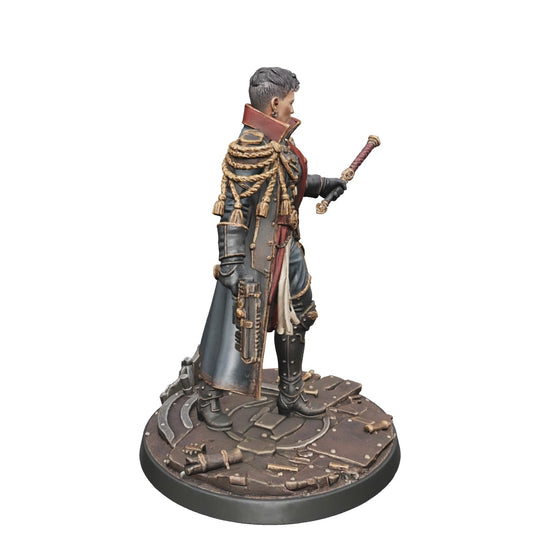 Iron Vanguard Commander-Detailed Sculpt Miniature for RPG, Display & Collection